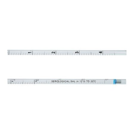 Celltreat Scientific Products CELLTREAT 5mL Serological Pipet, Open End, Individually Wrapped, Sterile, Polystrene, 200/PK 229223B